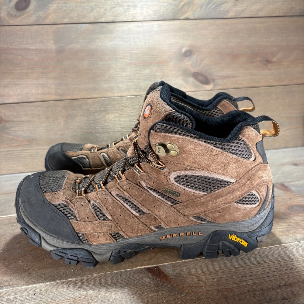 Merrell Moab 2 Mid Mens size 11 shoes Brown Suede Waterproof boots